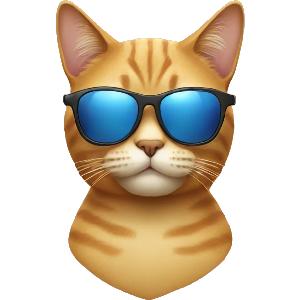 Cat with sunglasses emoji