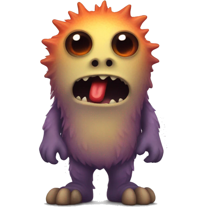Kissing monster emoji