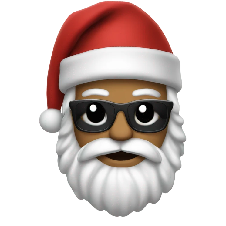 Punk rock Santa Claus emoji
