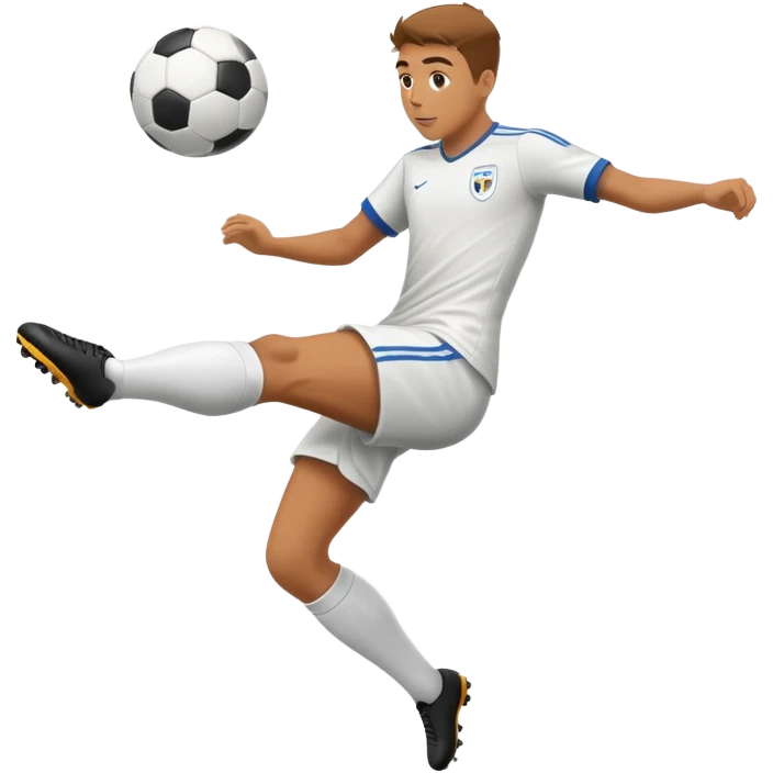 soccer player kicking a ball emoji