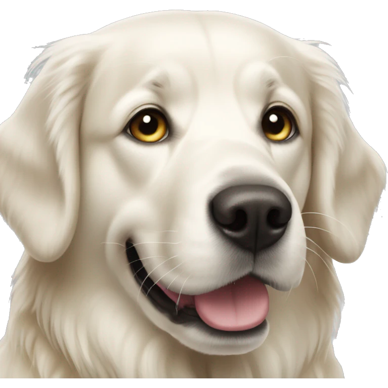 White Golden Retriever emoji