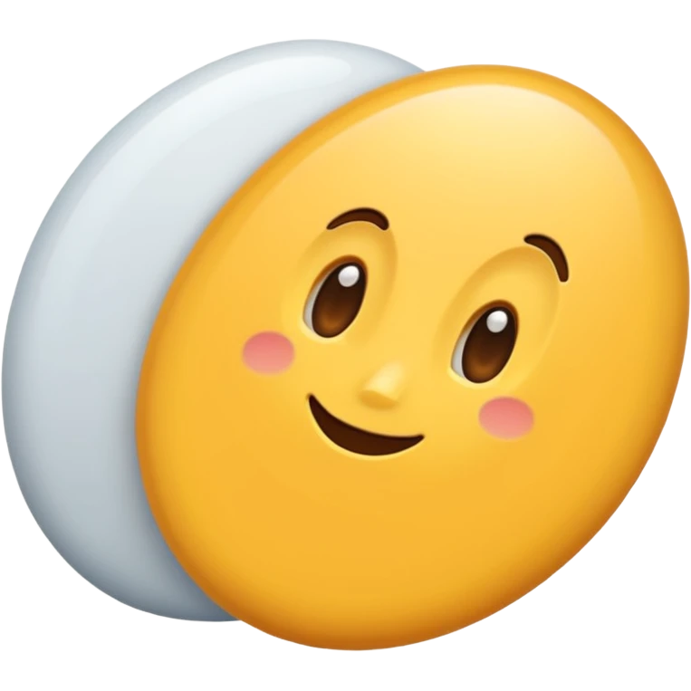 To balll and tall oval in the middle emoji