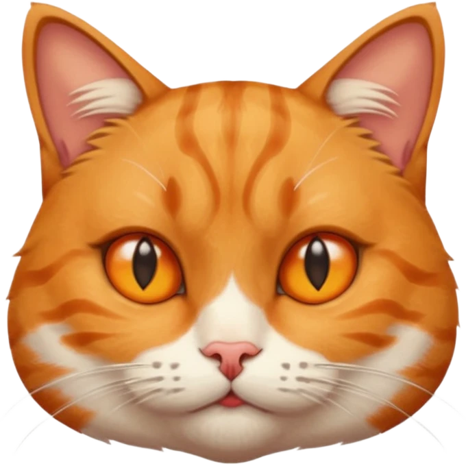 Cat with squinting eyes and pursed lips emoji