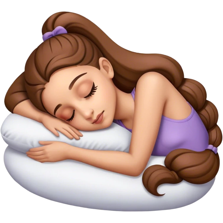 Ariana Grande sleeping emoji