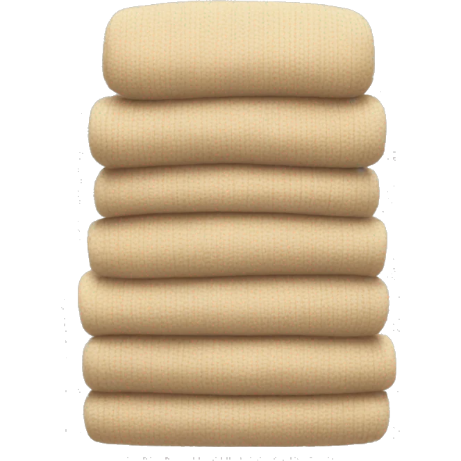 stack of beige sweaters emoji