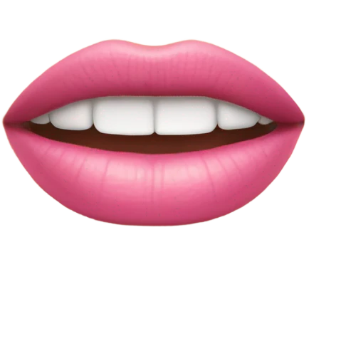pink lips emoji