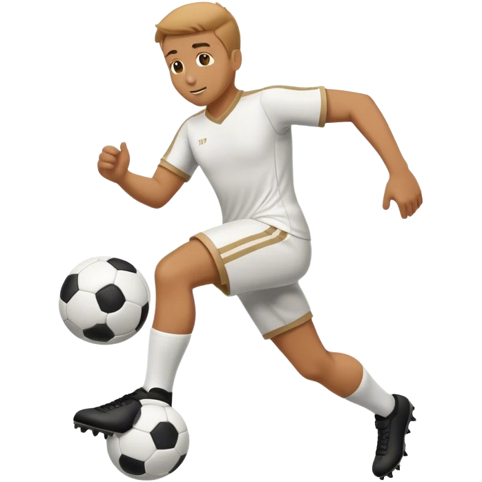 Man playing soccer emoji