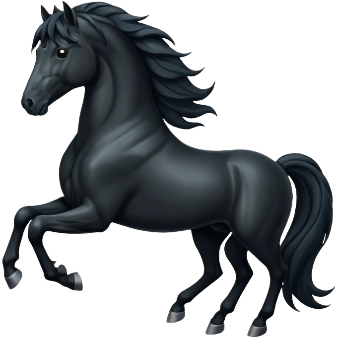 Black horse emoji