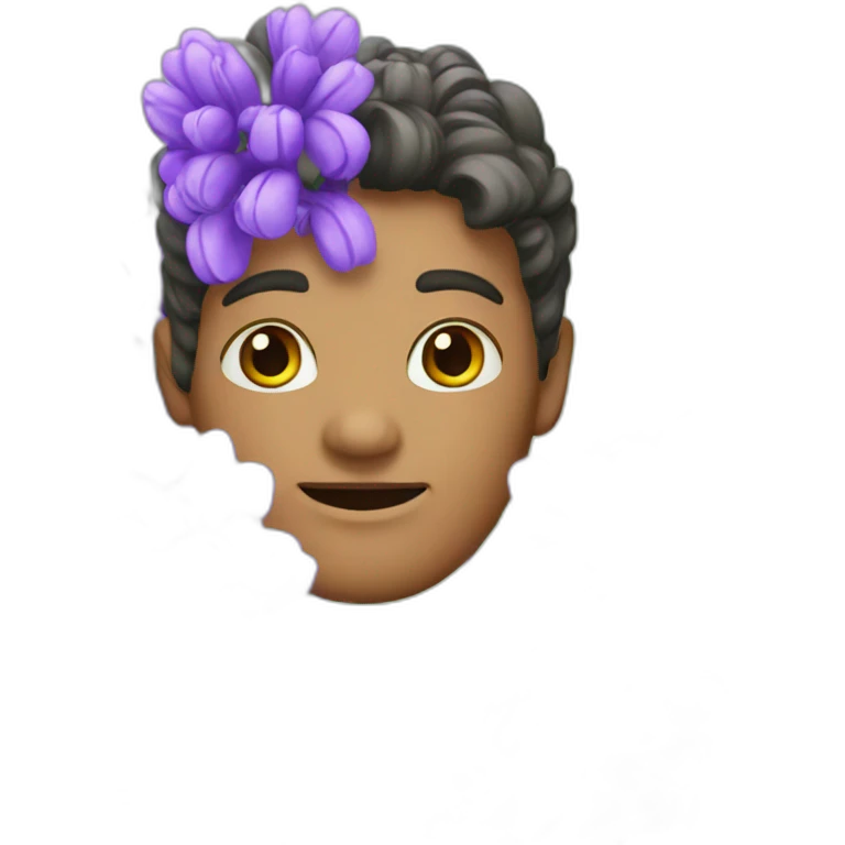 Purple hyacinth emoji