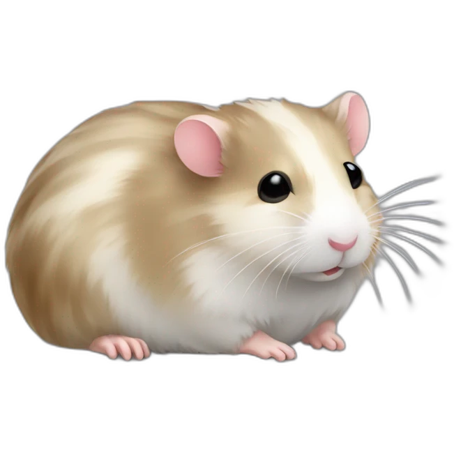 Hamster ruso gris rayado dormido emoji