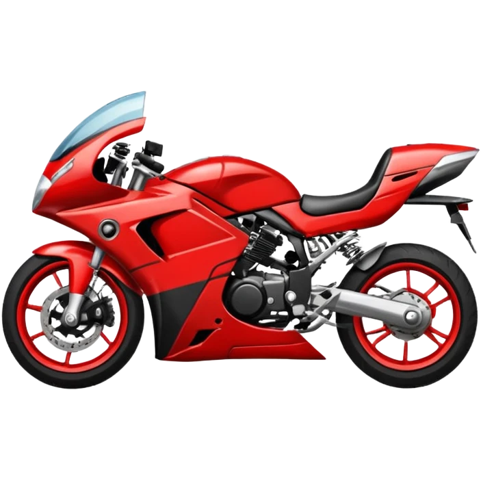 sports motorcycle lying on the ground emoji