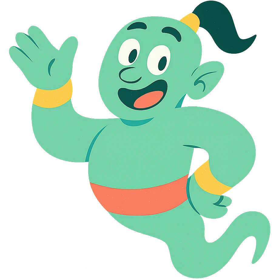 green genie emoji
