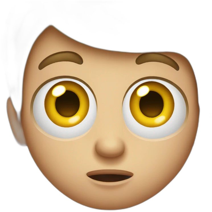surprised big eyes emoji rounded emoji