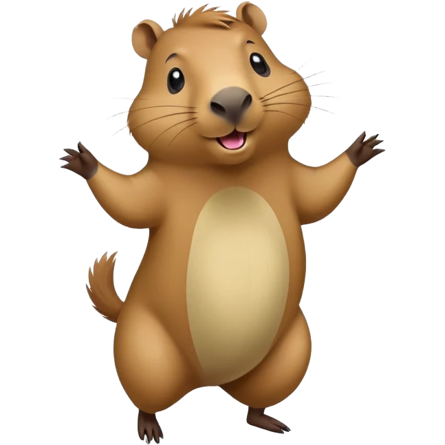 Capybara dancing emoji