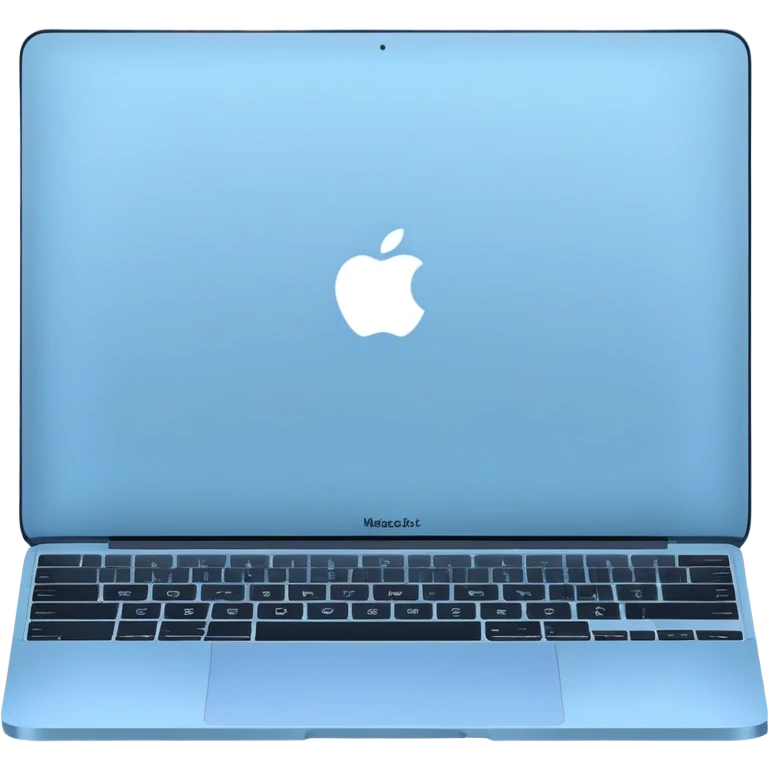 macbook pastel blue emoji