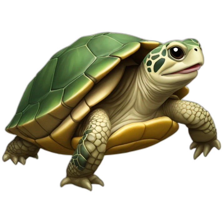 Tortue sur loutre emoji