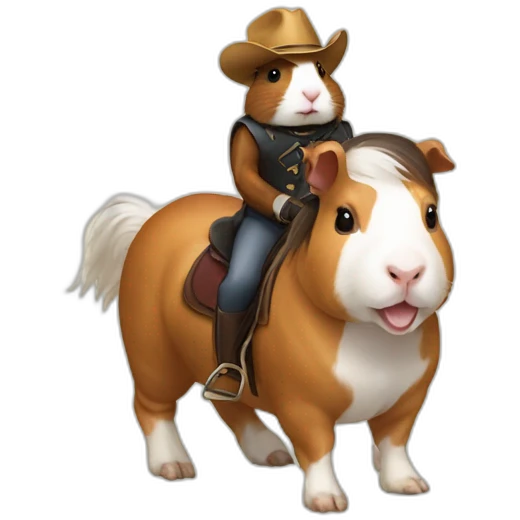 guinea pig riding a horse emoji