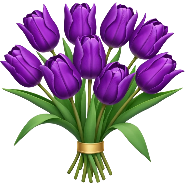 tulipanes morados emoji