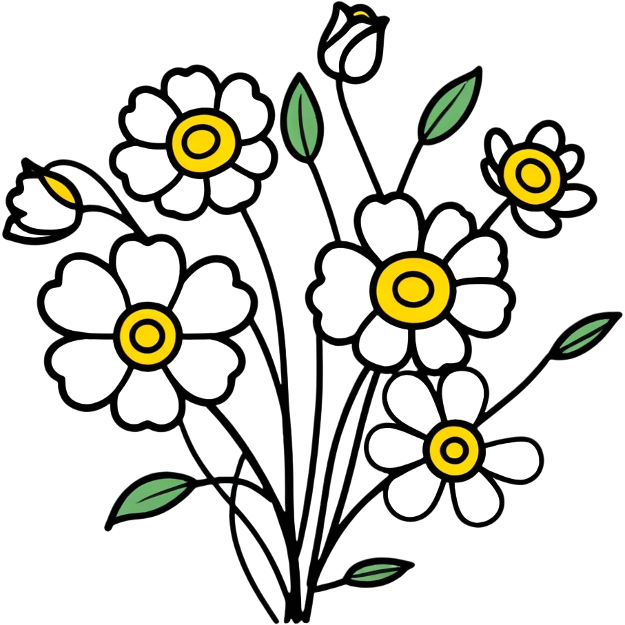 Beautiful flowers emoji