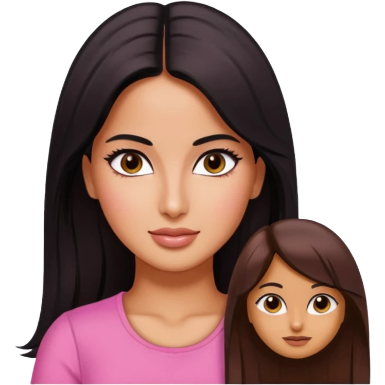 ipretty bratz emoji of katrina kaif wearing a pink top emoji
