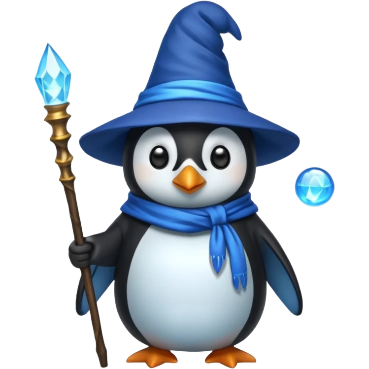 Penguin Wizard emoji