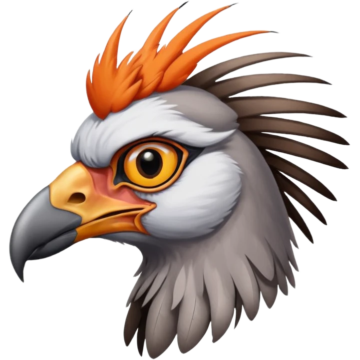 Secretary 
bird emoji