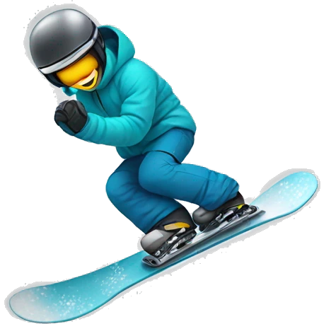 Snowboard board emoji