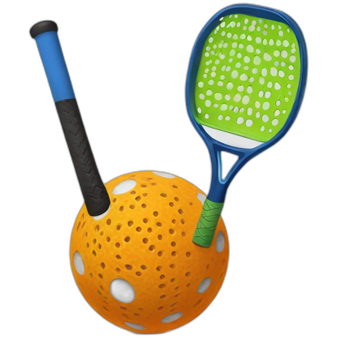 pickleball mixed with bb8 emoji