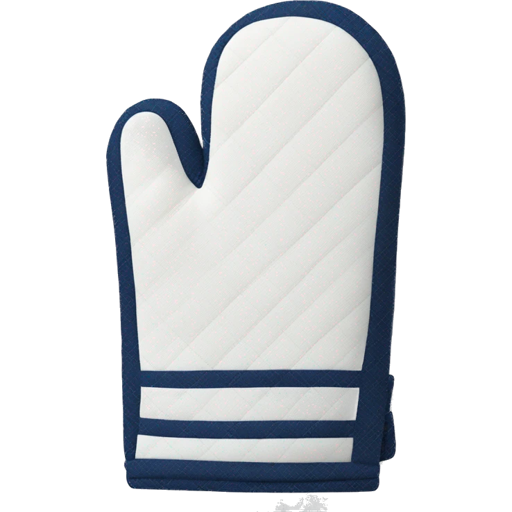 Realistic navy blue oven mitt emoji