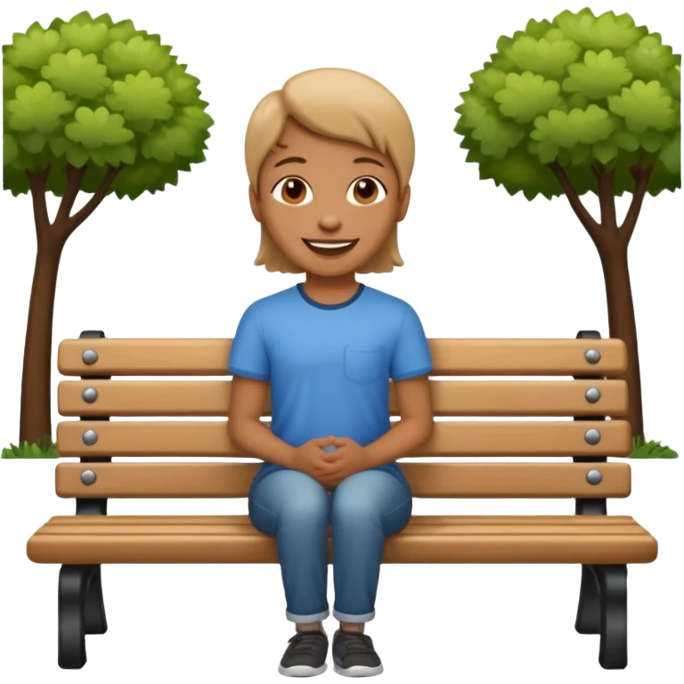 mensch on a bench like elf on a shelf emoji