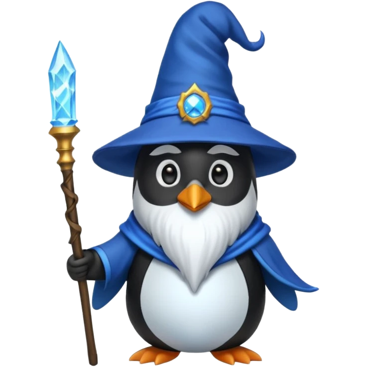 Penguin Wizard emoji