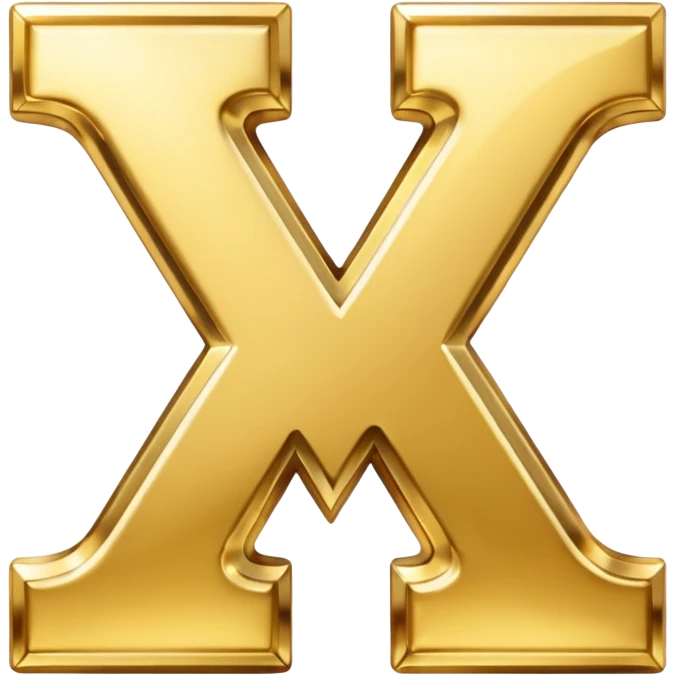 X letter smilling emoji