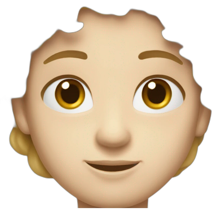 Un ado grand blanc avec une permanente blinde emoji