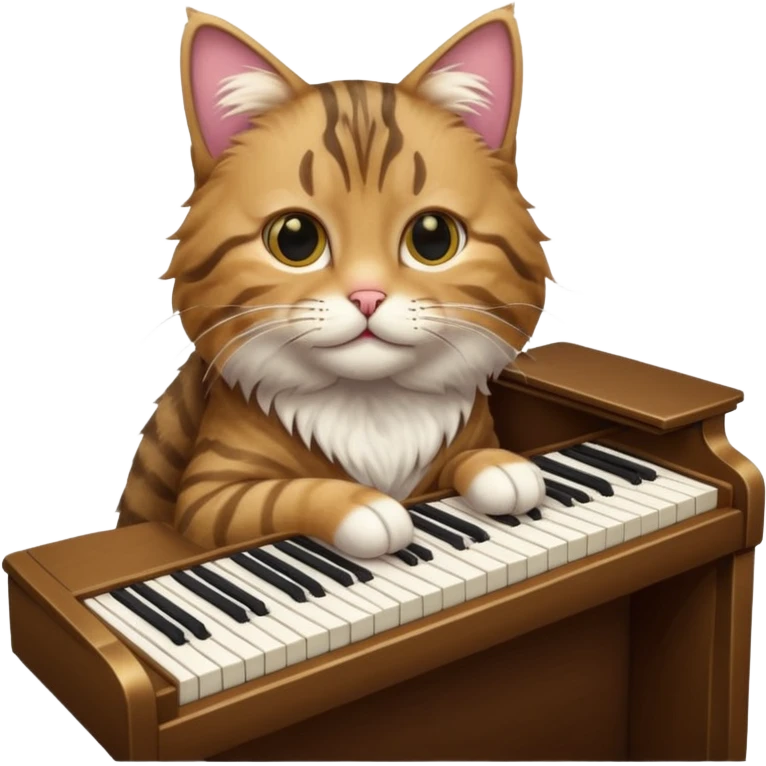 chat qui joue du piano emoji