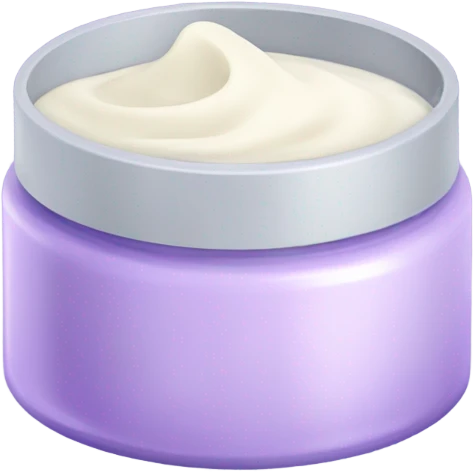 Lavender pretty face cream emoji