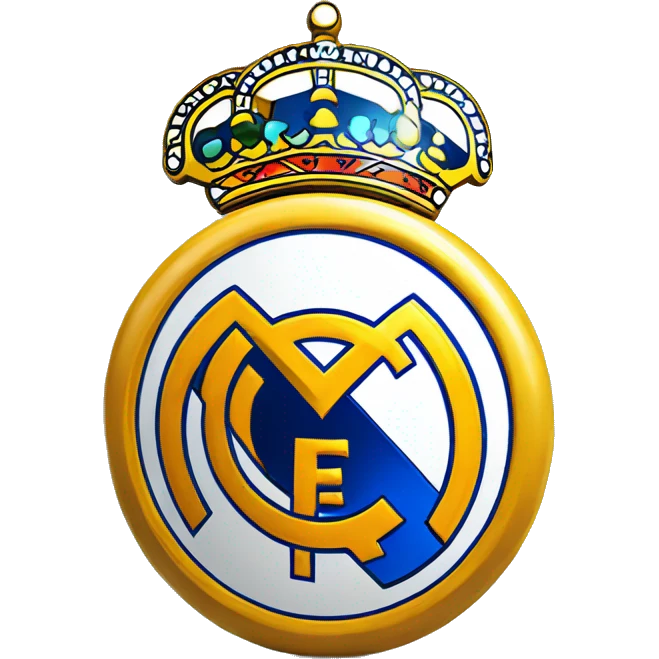 Escudo del Real Madrid en 3d con fondo transparente  emoji