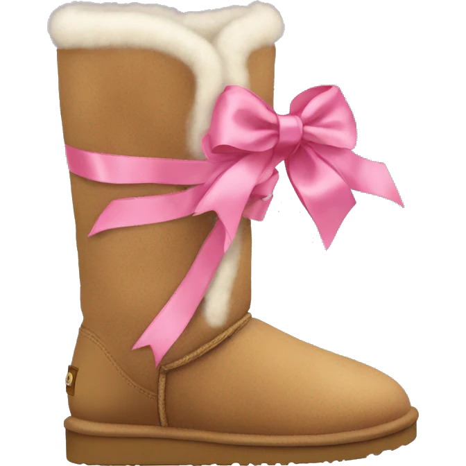 ugg with ribbon emoji