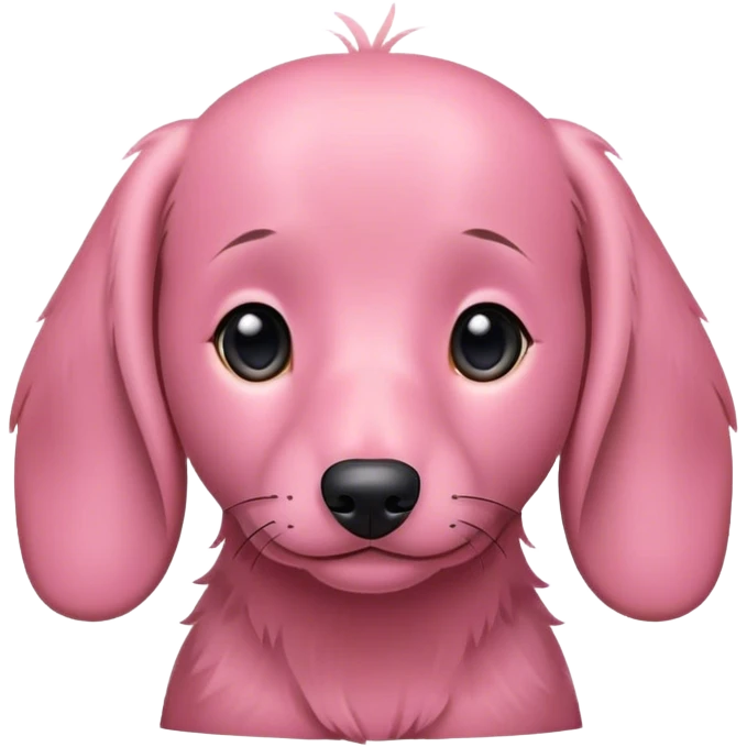 pink dachshund  emoji