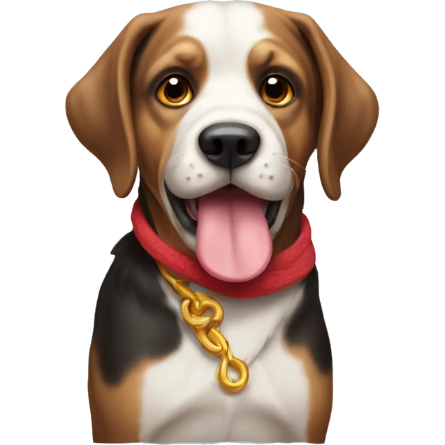 perro con lazo emoji