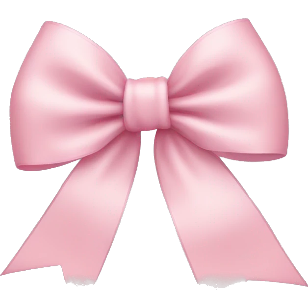 Light pink bow emoji