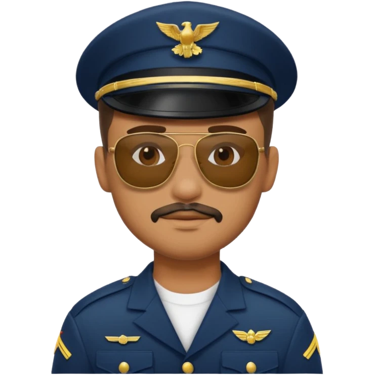 soldier with sunglasses emoji