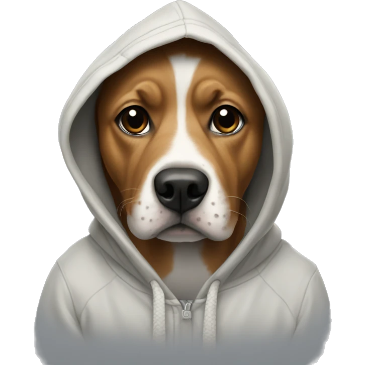 Dog with hoddie emoji