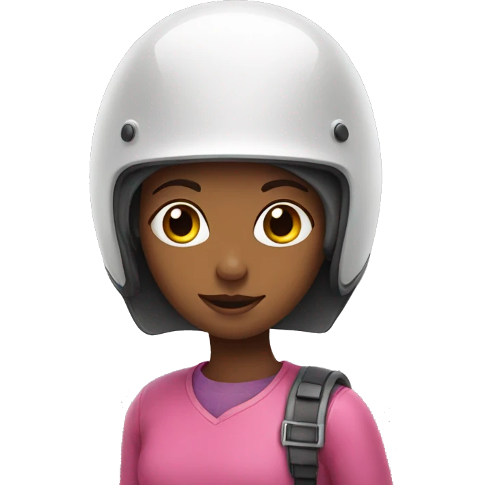 girl with helmet emoji