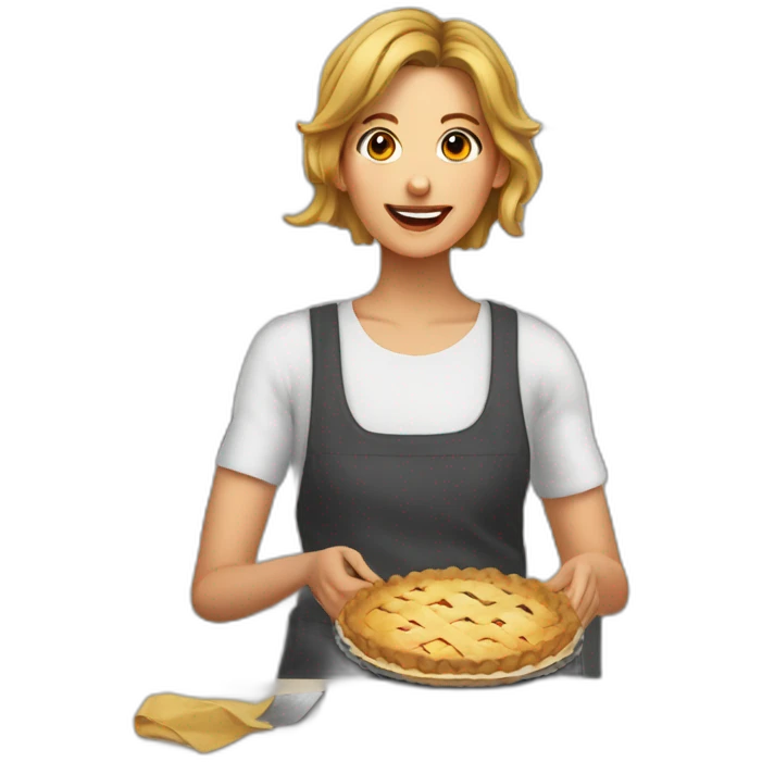 keren making socks and pie emoji