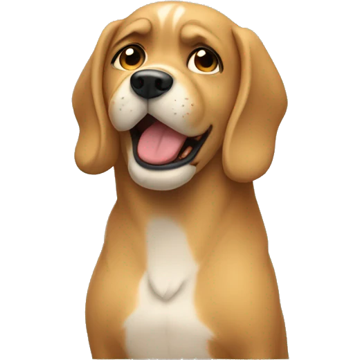 Dog makes a facepalm emoji