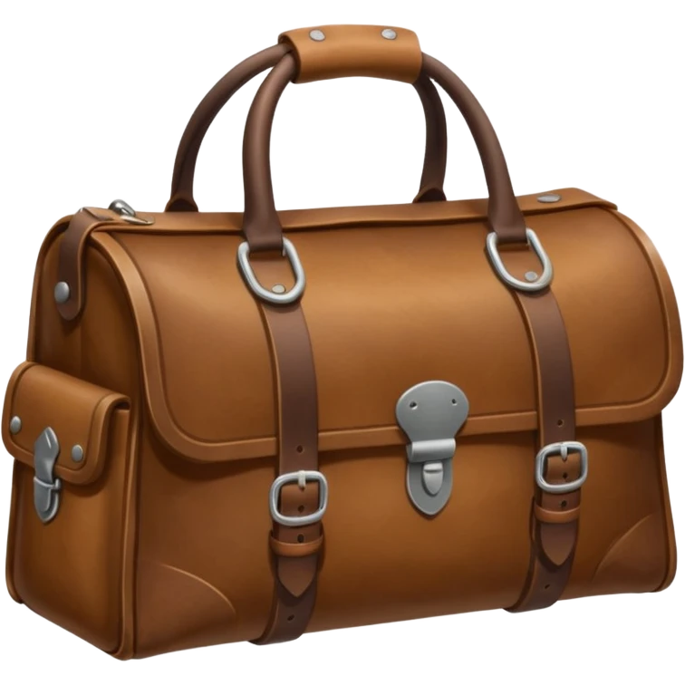 leather camp bag emoji