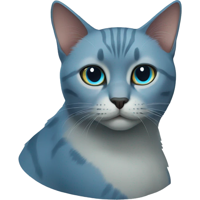 Blue russian cat emoji