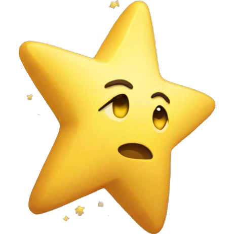 Falling star emoji