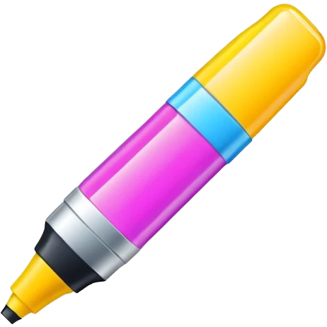 colorful highlight marker emoji