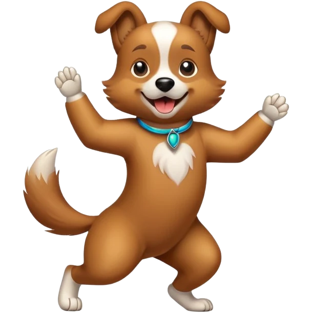 Perro bailando emoji